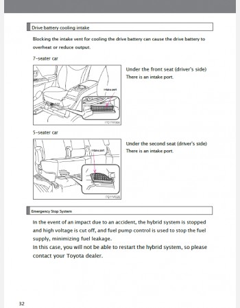 toyota prius alpha 2012 owners manual in english